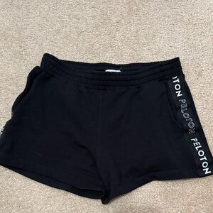 Peloton Black thick cozy Shorts